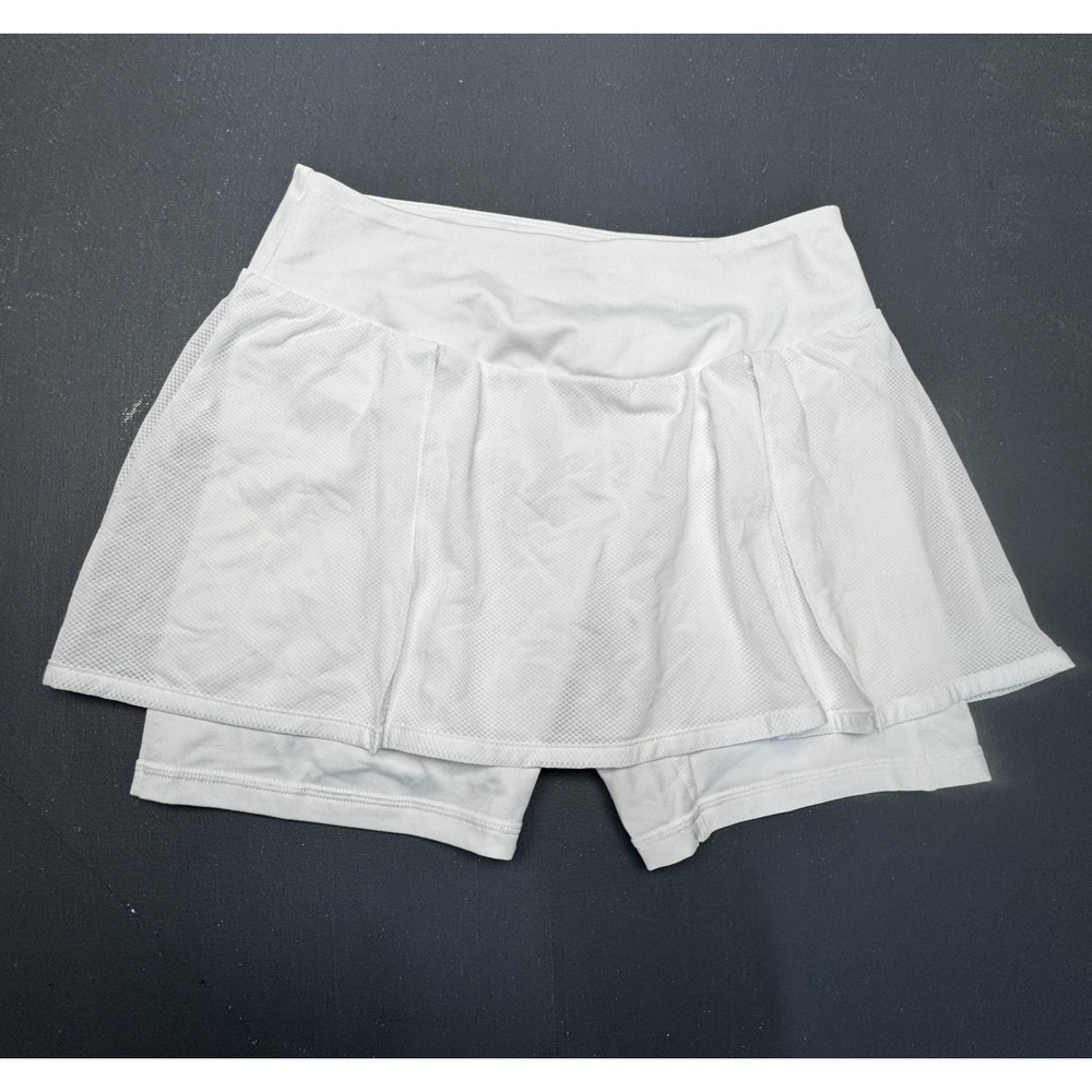 Z by Zella Womens Small White Skort Athletic Tennis Golf Running Stretch Bottoms